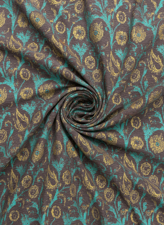 European Retro Paisley Pattern Chenille Jacquard Fabric