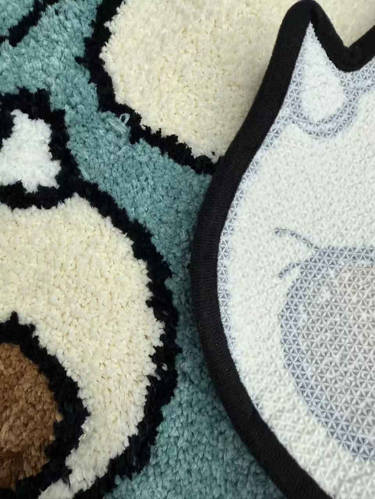 Cute Snorlax Flocked Carpet