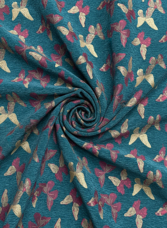 Butterfly Dance Chenille Jacquard Fabric