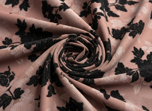Chinese - Style Floral and Butterfly Jacquard Fabric Color Card (Multiple Colors Available)