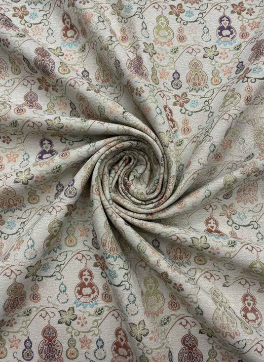 New Chinese style gourd pattern chenille jacquard fabric