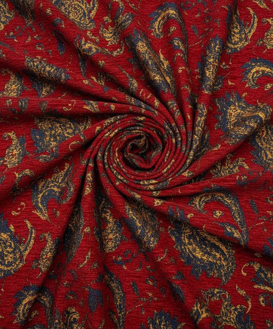 European palace style multi-color patterned jacquard fabric