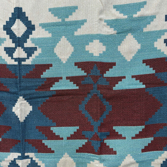 Southwestern Aztec Geometric Woven Blanket | Tribal Boho Tapestry Wall Hanging - Fucolina