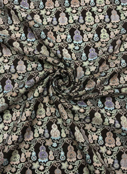 New Chinese style gourd pattern chenille jacquard fabric