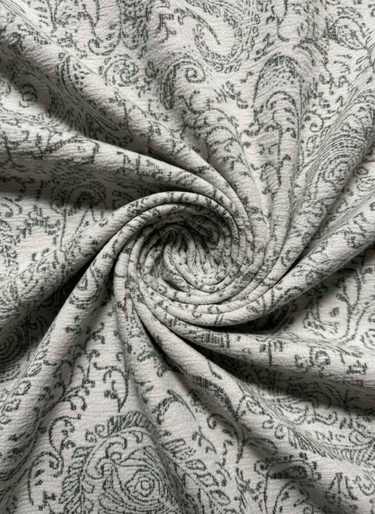 Vintage paisley jacquard fabric