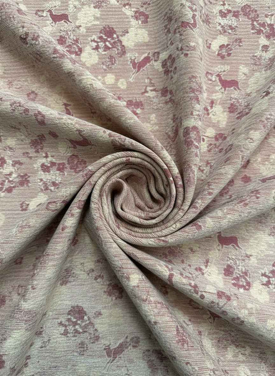 Spirit Deer Blessing Chenille Jacquard Fabric