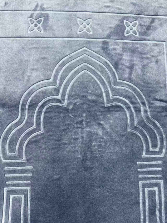Gray Geometric Arch Prayer Rug - Fucolina