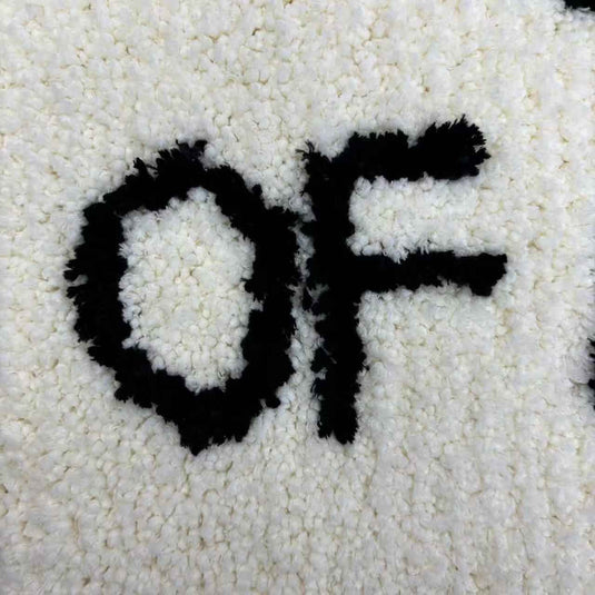 "GET OUT OF MY ROOM" Tufted Rug | Funny Slogan Accent Mat for Bedroom Decor - Fucolina