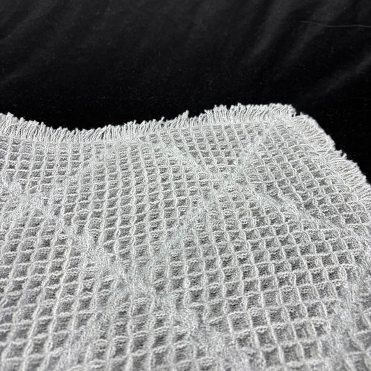 Light Grey Diamond Waffle Weave Mat | Dining Room, Bedroom, Bathroom Floor Mat - Fucolina