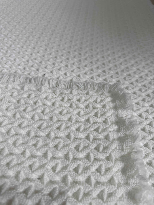 White Woven Carpet For Living Room - Fucolina