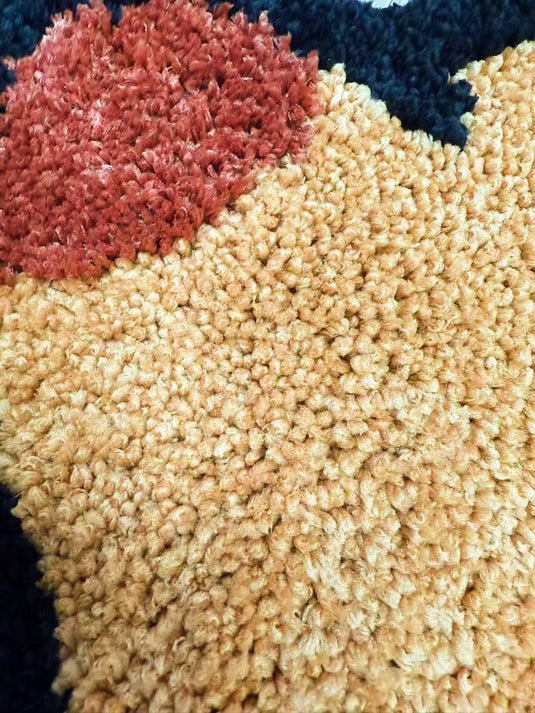 Cute Capybara-shaped Flocked Carpet