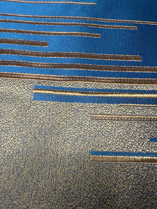 Light Luxury Blue Tone Line Art Throw Pillow(Pillow insert not included)