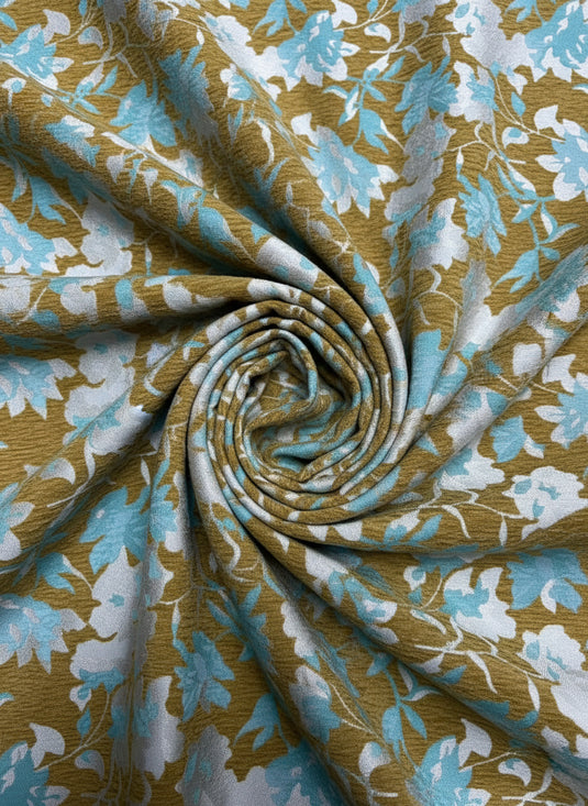 Vintage Floral Chenille Jacquard Fabric