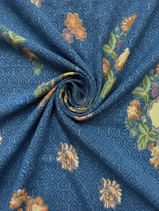 Vintage Floral Jacquard Fabric Color Card (Multiple Colors Available)