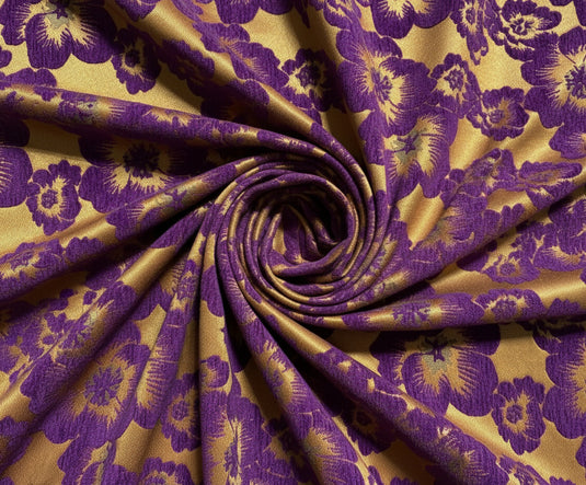 Vintage Large - Flower Jacquard Fabric Color Card (Multiple Colors Available)