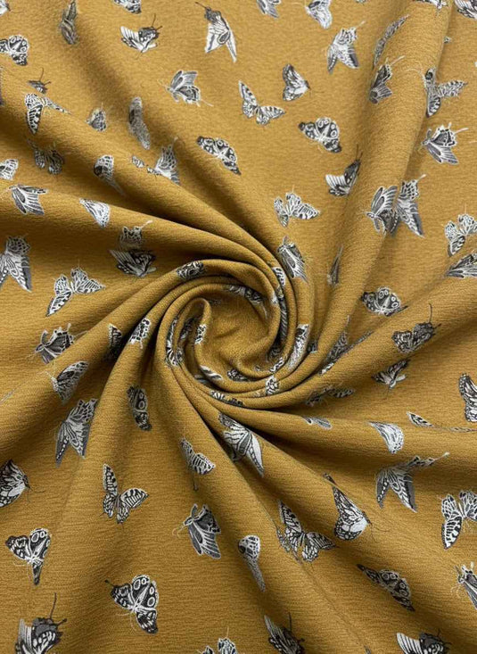 Childlike Butterfly Pattern Chenille Jacquard Fabric