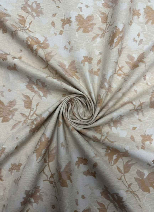 Vintage Floral Chenille Jacquard Fabric