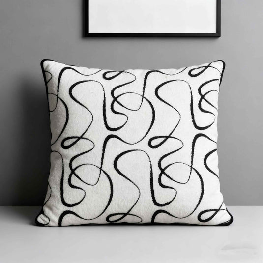 Minimalist Abstract Line Art Throw Pillow(Pillow insert not included)