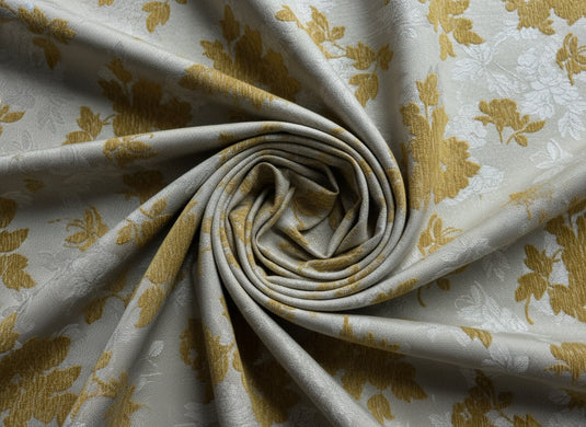 Chinese - Style Floral and Butterfly Jacquard Fabric Color Card (Multiple Colors Available)