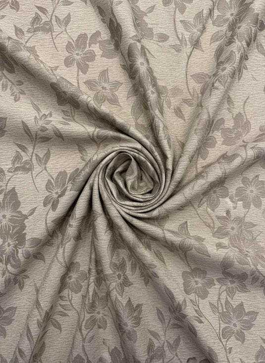 Elegant Vine Floral Chenille Jacquard Fabric