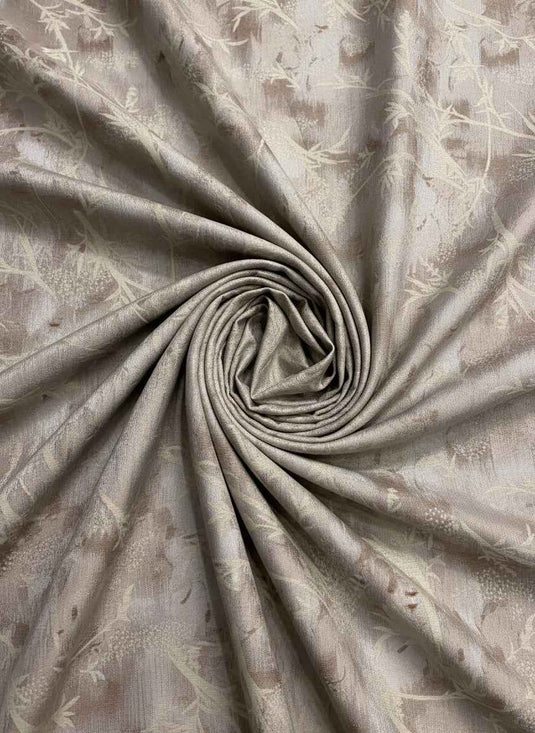 Zen Bamboo Branch Chenille Jacquard Fabric