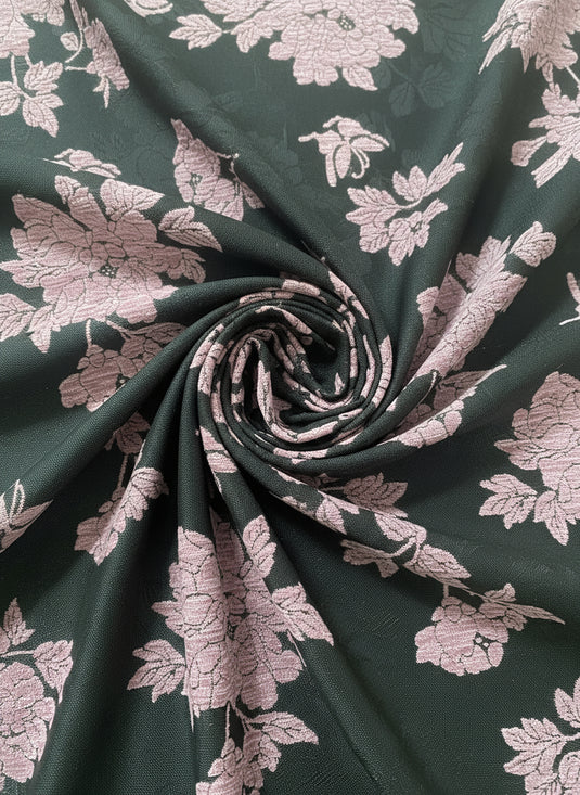 Chinese - Style Floral and Butterfly Jacquard Fabric Color Card (Multiple Colors Available)