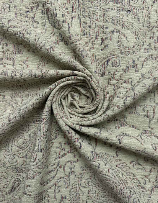 Vintage paisley jacquard fabric