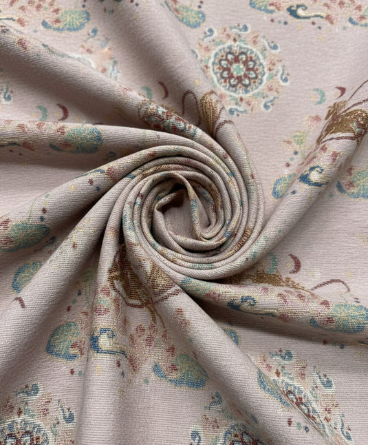 Dunhuang Feilian and Floral Jacquard Fabric Color Card (Multiple Colors Available)