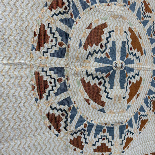 Geometric Mandala Woven Tapestry Blanket | Bohemian Southwestern Wall Decor - Fucolina