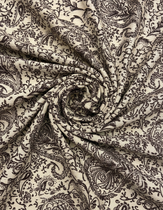 Paisley Pattern Jacquard Fabric Color Card (Multiple Colors Available)