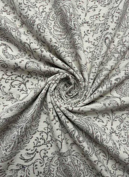 Vintage paisley jacquard fabric