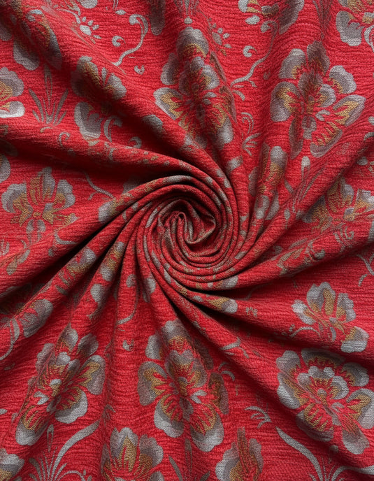 European palace large flower jacquard fabric