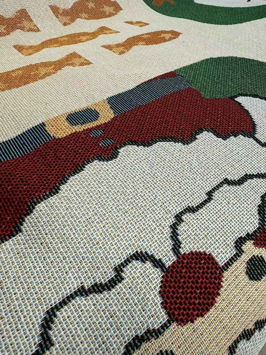 Christmas themed jacquard sofa blanket - Fucolina