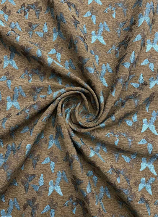 Butterfly Dance Chenille Jacquard Fabric