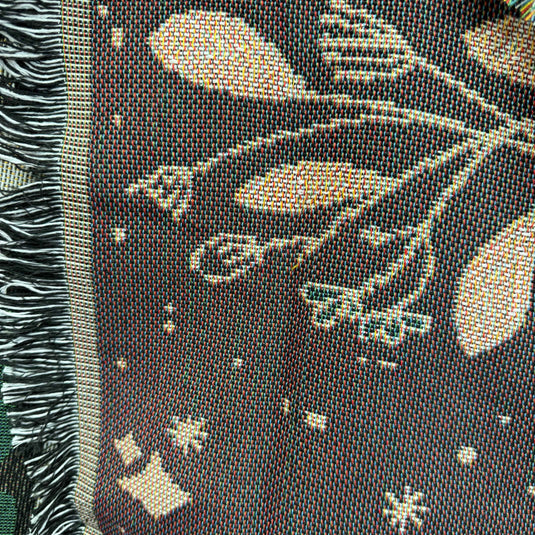 Celestial Butterfly Moon Woven Tapestry | Mystical Witchy Boho Wall Decor - Fucolina