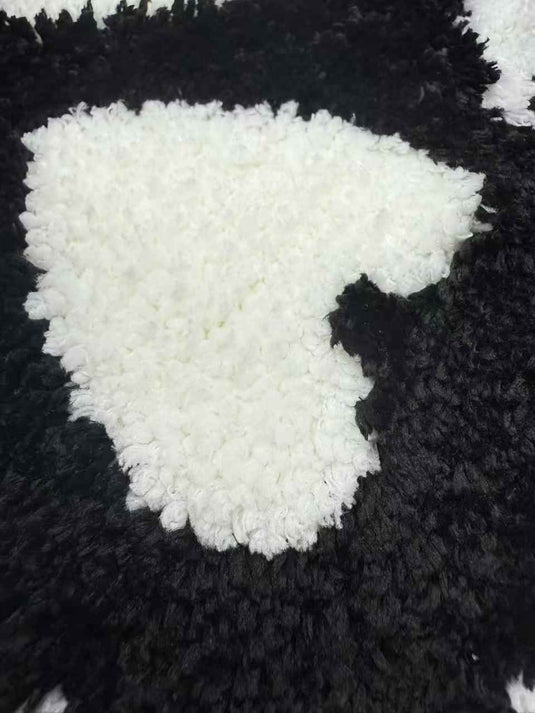 Personality Skull Pattern Flocking Carpet