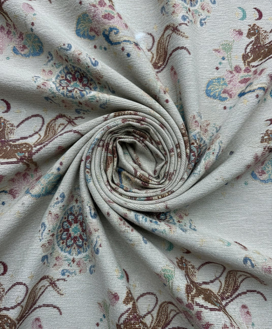 Dunhuang Feilian and Floral Jacquard Fabric Color Card (Multiple Colors Available)