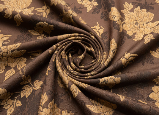 Chinese - Style Floral and Butterfly Jacquard Fabric Color Card (Multiple Colors Available)