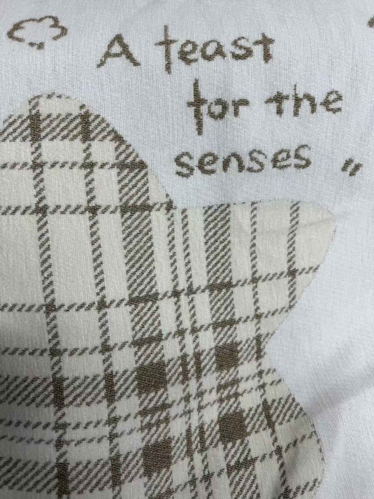 Fresh Plaid Butterfly Chenille Sofa Throw