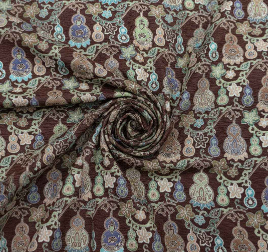 New Chinese style gourd pattern chenille jacquard fabric