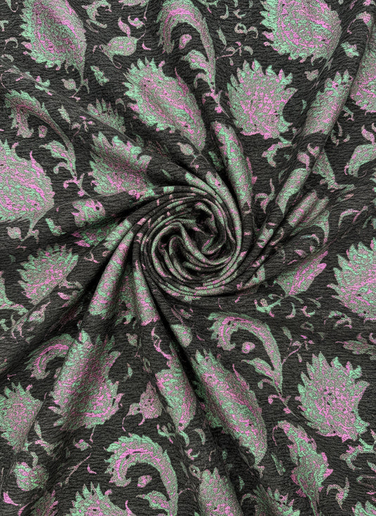 European palace style multi-color patterned jacquard fabric
