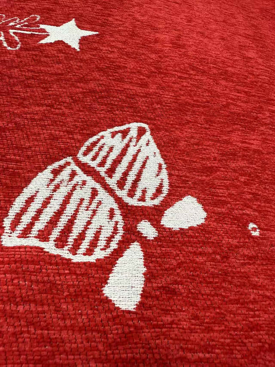 Christmas themed tassel jacquard sofa blanket - Fucolina