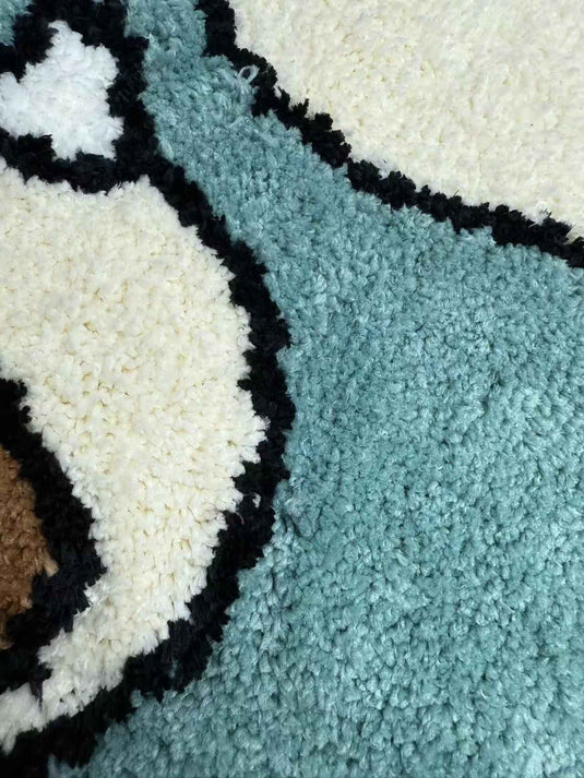 Cute Snorlax Flocked Carpet