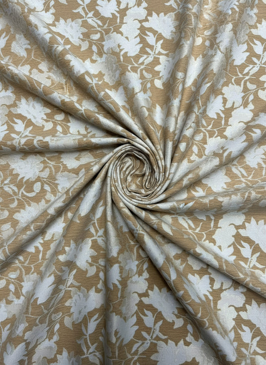 Vintage Floral Chenille Jacquard Fabric