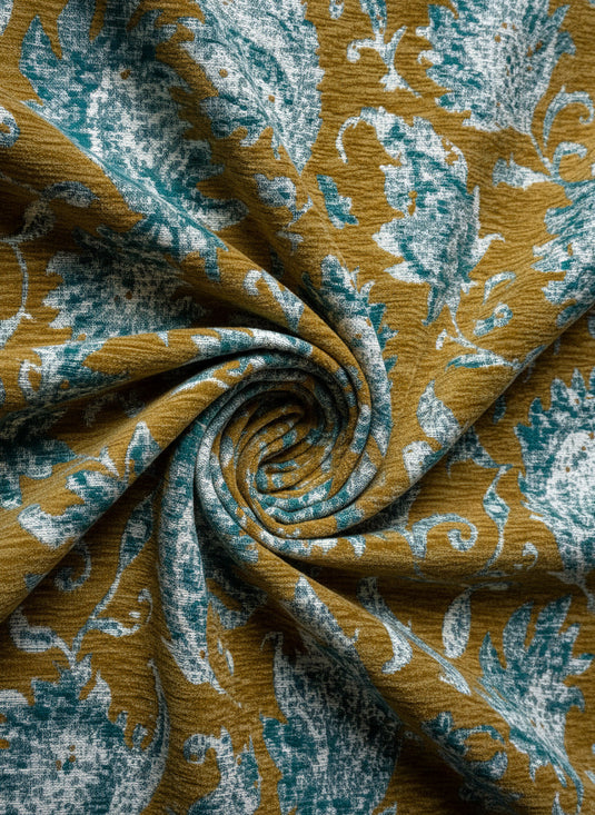 European palace style multi-color patterned jacquard fabric