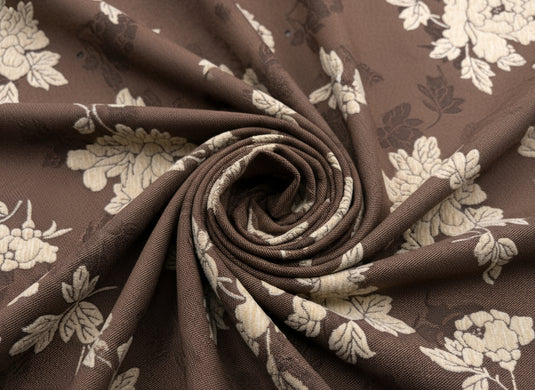 Chinese - Style Floral and Butterfly Jacquard Fabric Color Card (Multiple Colors Available)