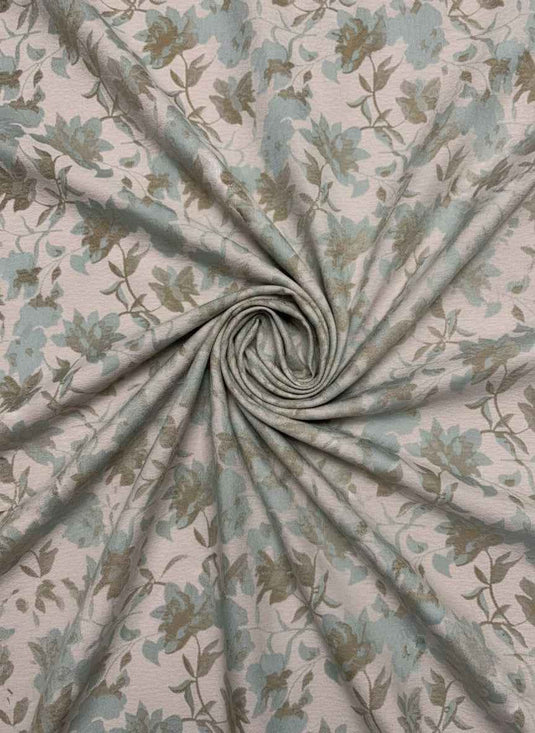 Vintage Floral Chenille Jacquard Fabric