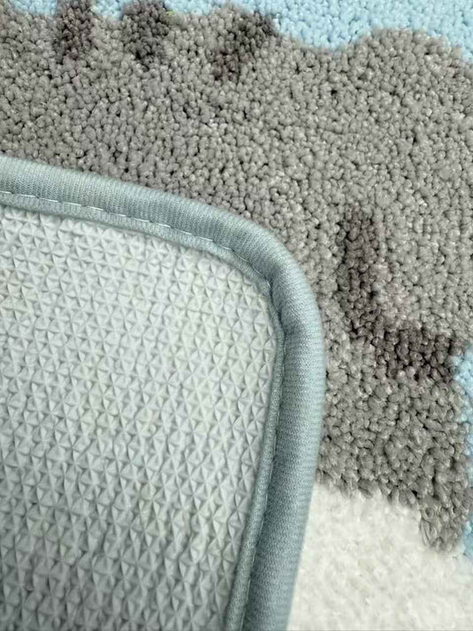 Cute Schnauzer Flocked Carpet