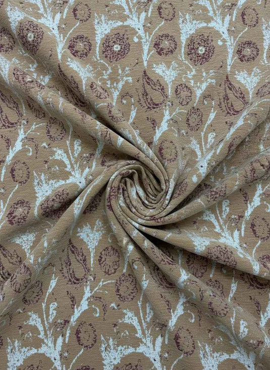 European Retro Paisley Pattern Chenille Jacquard Fabric