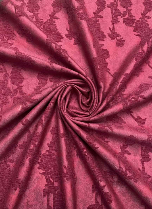 Court Rose Chenille Jacquard Fabric
